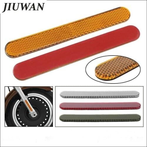 1 Pcs Motorcycle Reflector Safety Warning Sticker Saddlebag Latch Cover For Harley XL883 1200 48 2004- 2018