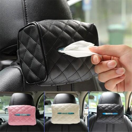 Car tissue box car hanging tissue box car supplies creative tissue box leather tissue bag