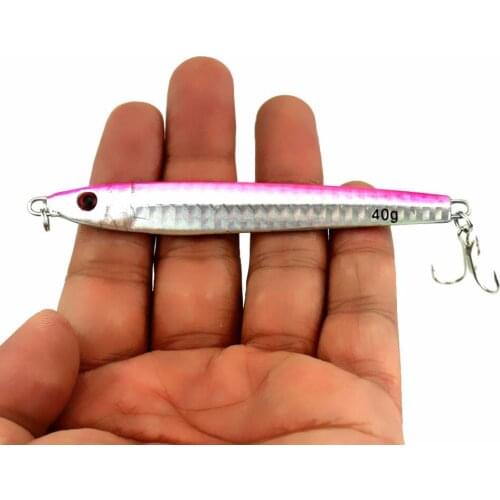 1pcs Fishing Lures Hard Metal Lead Jigfishing Lure Artificial Fishing Tackle Metal Jig Head Fishing Baits 30g/40g 9.2cm/10cm