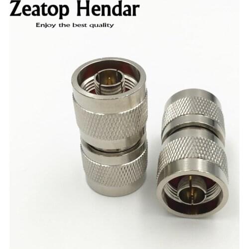 10Pcs Brass N-Type N Male to N Male Jack Plug RF Coaxial Adapter Connector