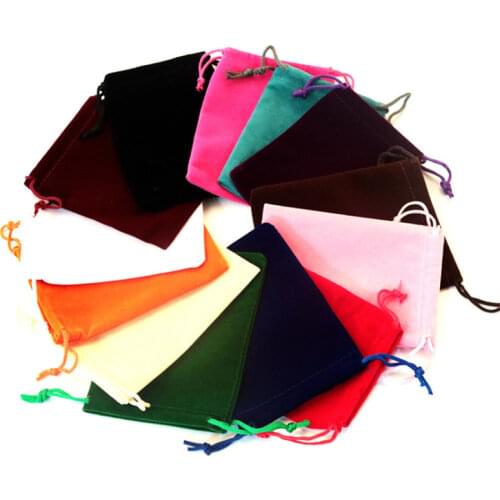 2pcs 9*12cm Velvet Bags for Board game Cards Packing or Dice-collectong Flannel bag Drawstring Pouches