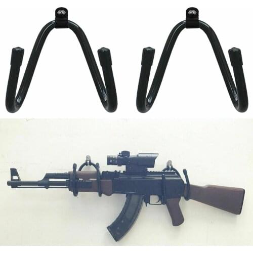 2x Metal Rifle Holder / Musket Brackets / Rifle Wall Mount Display / Gun Weapon