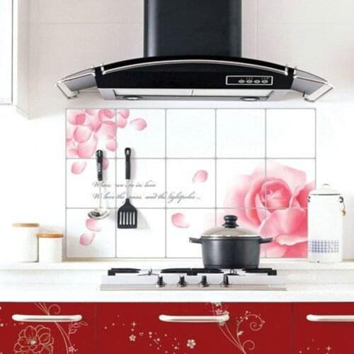 75*45Kitchen Wall Paper Sticker Water/Oil/Hot Proof Wall Cover Beach Oven Sticker Home Office Decoration Sticky Envelop Letter