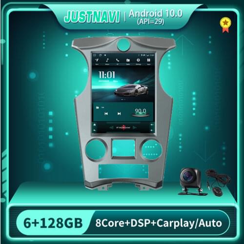 JUSTNAVI Tesla Style Autoradio For KIA Carens 2007-2011 Car Radio Auto Stereo Carplay Android 10.0 Multimedia Video Player Navi