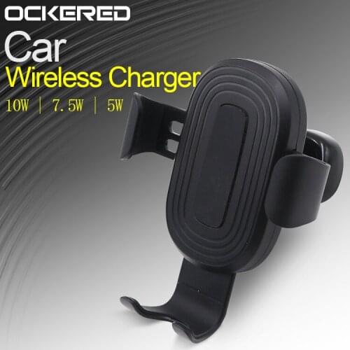 Automatic Clamping Car Wireless Charger 10W Quick Charge Soporte Movil Coche Wireless Charger Phone Holder