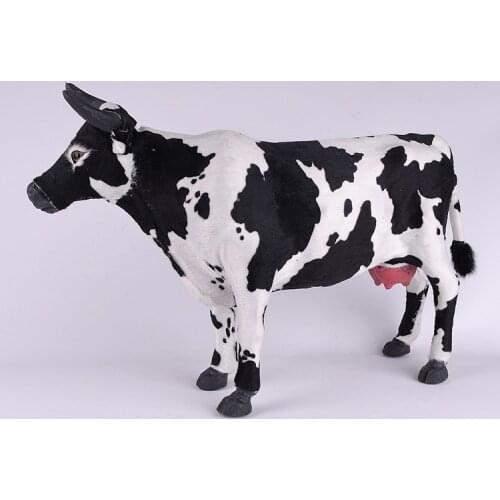 Big simulation cow toy polyethylene & furs large cow model gift about 53x30cm 1592