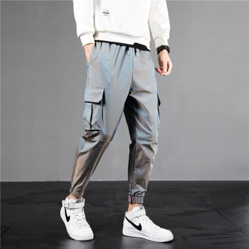 2021 New Spring Mens Cotton Cargo Pants Clothing Autumn Casual Fashion Elastic Waist Quality Pantalones Tipo Cargo Pants Men