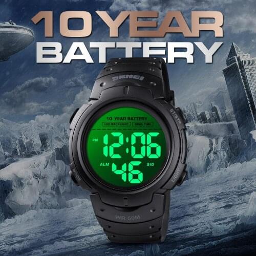 SKMEI Luxury Sports Mens Watches LED Digital Waterproof Alarm Stopwatch Electronic Clock Male Wristwatches Relogio Masculino