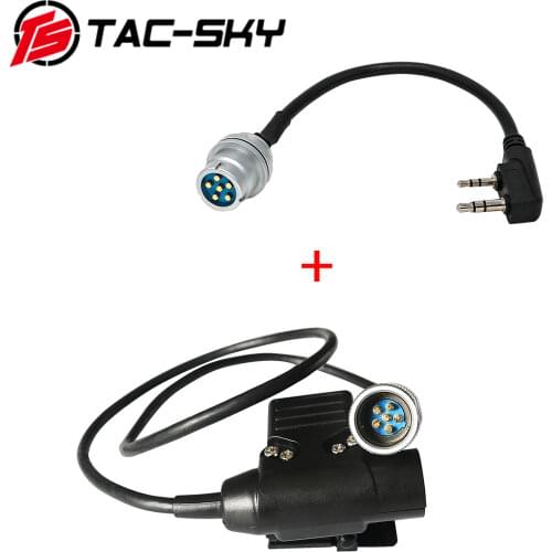 TAC-SKY AN/PRC 148 152 152A virtual radio case walkie-talkie DIY connector U 283 U-283 and PRC dummy case ptt 6pin u94 ptt