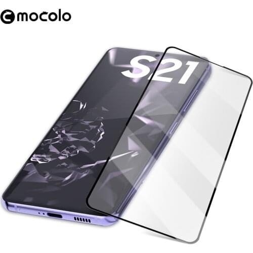For Samsung S21 Plus Screen Protector Mocolo Full Glued Adhesive Tempered Glass for Samsung S21 Screen Protector