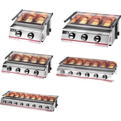 Commercial machine Outdoor Twelve Head Stainless Steel Gas Bbq Grill gas barbecue