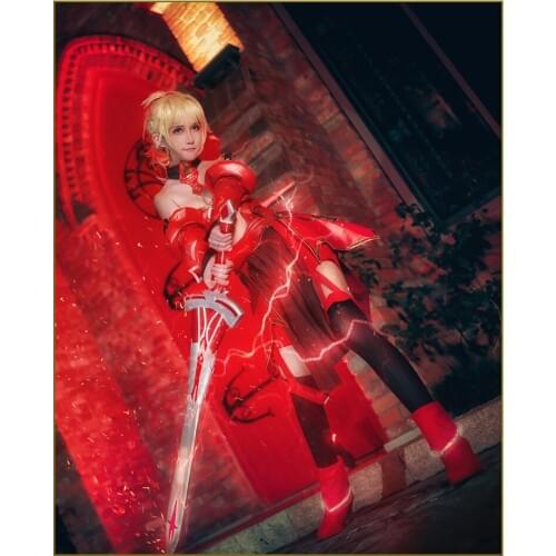 Game FGO Mordred Cosplay Costume Fate Grand Order Lancer Combats Cosplay Costume