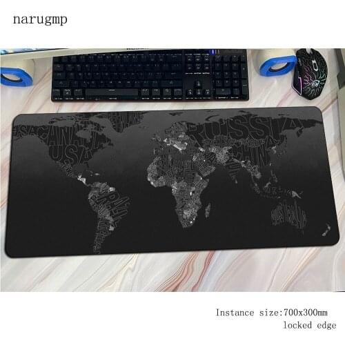 World map mousepad 800x300x4mm Birthday Computer mouse mat gamer gamepad pc present gaming mousemat desk pad office padmouse