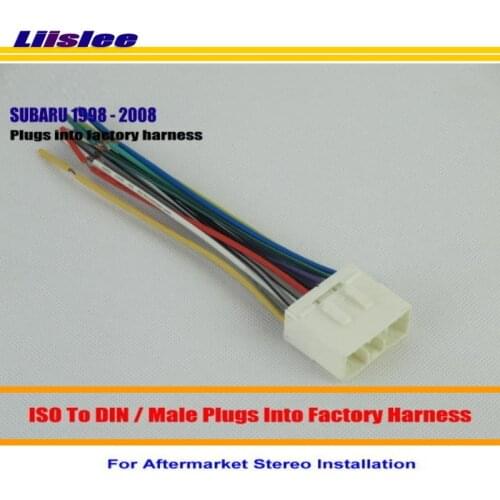 Liislee Car Radio ISO Wire Connector Cable For Subaru Baja Forester Plugs into Factory Harness/Installation Kits