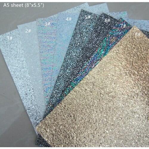 A5 sheet 8"X5.5"(15cm x21cm) Oil Sands textured Faux Leather Synthetic PU Leather for hair bow earring DIY craft 1pieces F0208