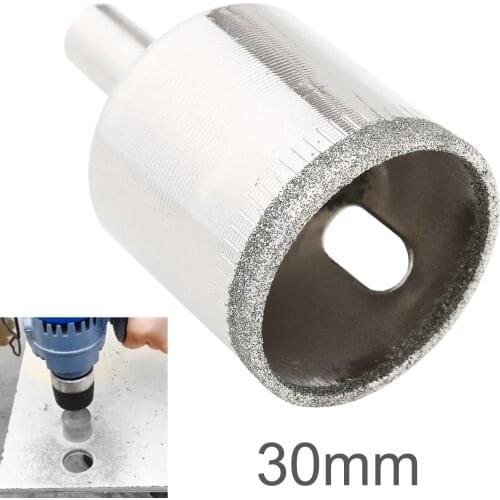 30mm Diamond Coated Core Hole Saw Drill Bit Kit Tools Glass Drill Hole Opener for Tiles Glass Ceramic