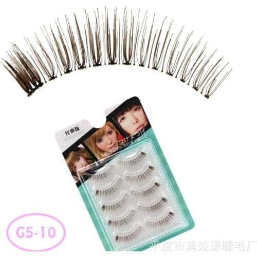 100set 5Pair/set Handmade False Eyelashes Popular Messy Natural Paragraph Eye Lashes Make Up Beauty tools fashion