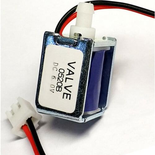 DC 6V Normally Closed Air Gas Solenoid Valve for Negative Pressure Pump One Way One Position N/C Micro Electric Exhaust Valve