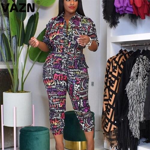 VAZN 2020 New Special Full Sleeve O-Neck Women Casual Fashion Set Holiday Women Young Energetic Set