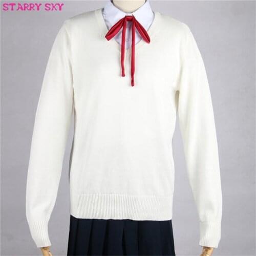 New Japanese Campus Pullover Long Sleeve Man And Women Students Uniform Sweater Knitted Jk Girls Boy High School Clothes Cotton