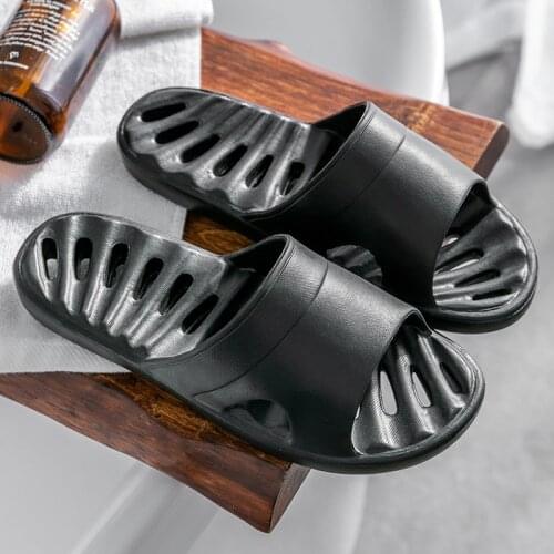 Hollow-out Breathable Couples Cool Towers Home Non-slip Soft-soled Water Leak Bathroom Bath Room Beach Slippers indoor slippers