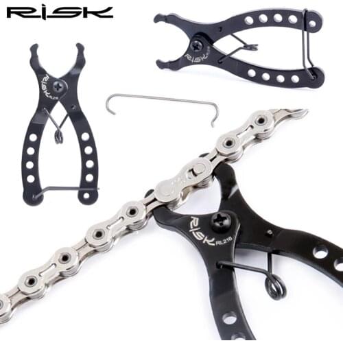 RISK Mini Bike Chain Quick Link Tool with Hook up Multi Link Plier MTB Road Cycling Chain Clamp Magic Buckle Bicycle Tool Kit