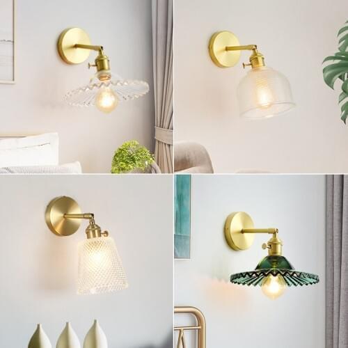 Nordic Modern Wall Lamp Glass Ball Bathroom Mirror Beside American Wall Light Sconce