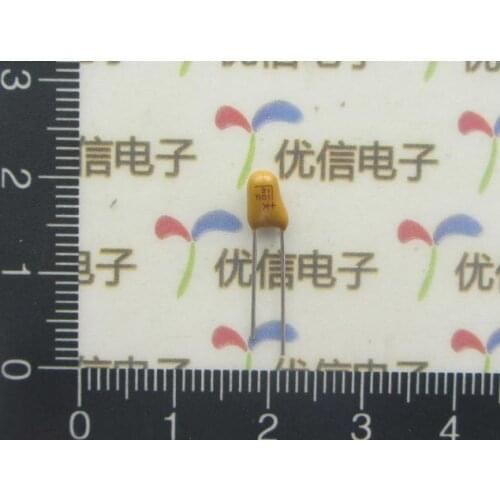 20pcs/lot High Quality DIP tantalum capacitor 16V 10UF 106K 10% tantalum capacitor 10uf 2.54mm Distance