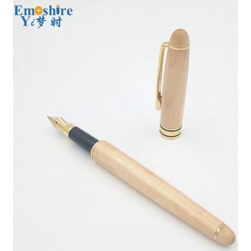 Vintage Elegant Wood Fountain Pen for Business Gifts Luxury Brand Wood Fountain Pen Office Writing Pens Stationery Supplies P378