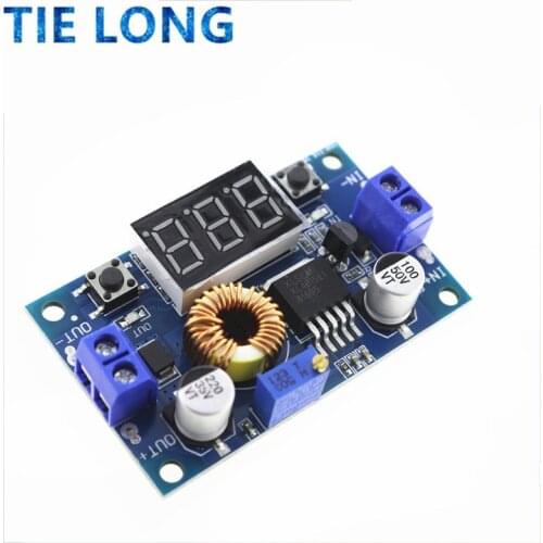 1PCS XL4015 75W DC-DC 5A Voltage Regulators Module Adjustable Buck With Voltmeter Display