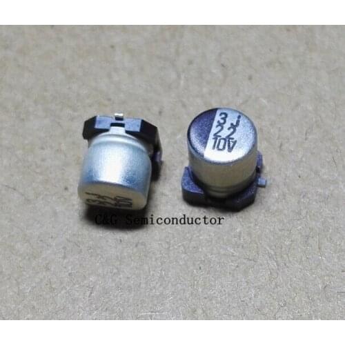 20pcs 10v 22UF SMD 4X5mm chip Aluminum Electrolytic Capacitor