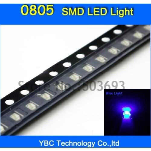 3000pcs/lot 0805 SMD Ultra Bright Blue LED Diode Light