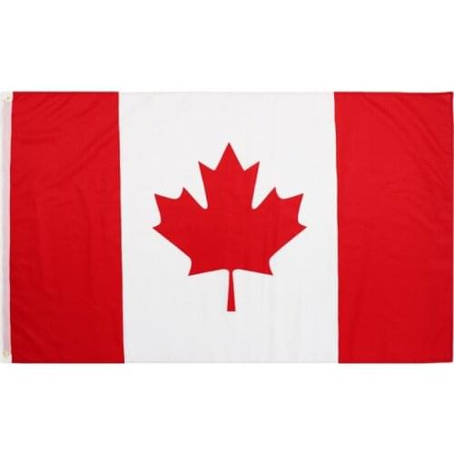 3X5 Ft Canada CA Canadian Flag Double Stitched Flags Polyester with Brass Grommets for Decor