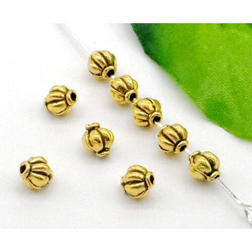 Free Shipping Wholesale 500pcs Gold plated Spacer Beads 5.5x5mm DIY