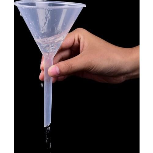 90ml 1/2" Mouth Dia Laboratory Funnel transfer perfume Liquid Plastic Filter Funnel Chemistry Equipment