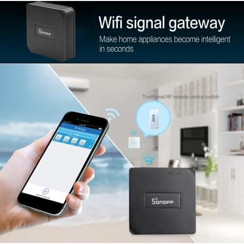 Replacement Smart Home Automation RF Bridge WiFi 433 MHz Universal Switch Intelligent Domotica Wi-Fi Remote RF Controller