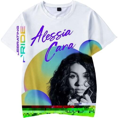 Alessia Cara 3D Prints Children T-shirts Fashion Summer Short Sleeve Tshirt Kids Casual Streetwear Clothes