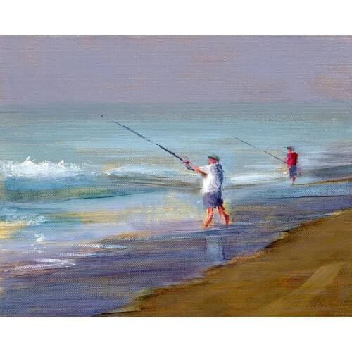 DIY Painting By Numbers Fishing Men Seaside Oil Picture By Numbers Landscape Wall Art Painting on Canvas Home Decoration Gift