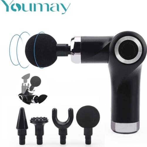 Youmay Electric Massage Gun Foldable Muscle Fascia Gun Body Neck Muscle Relaxation Exercising Muscle Massager Pain Relief
