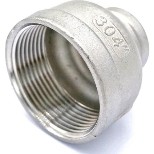 3/4" BSP to 1-1/2" BSP Female Thread 304 Stainless Steeel Concentric Reducer Connector Pipe Fitting water air oil