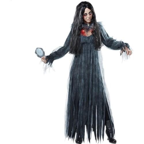 Halloween Witch Vampire Costume Adult Female Day Of The Dead Vampire Queen Carnival Party Cosplay Costume Ghost Bride