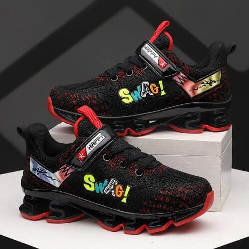 2021 Boys Sneakers Kids Running Shoes Outdoor Hollow Sole Children Shoes Bounce Design Boys School Sport Shoes Tenis Infantil