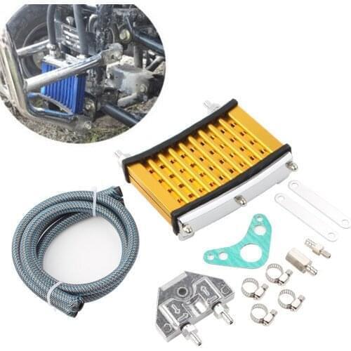 Motorbike Oil Cooler Cooling Radiator For 125cc 140cc 150cc Motorcycles Dirt Pit Bikes ATV Yellow