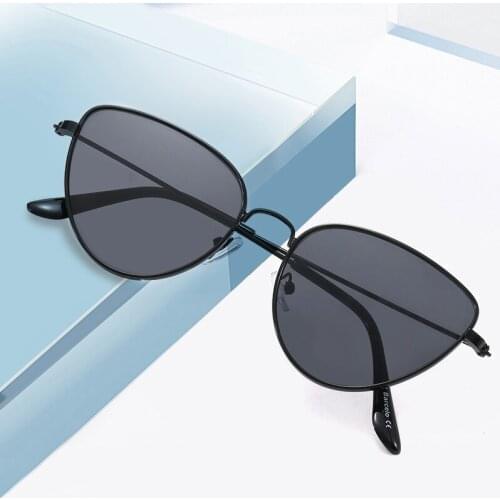 Metal Black Round Teenager Sunglasses Brand little adult Glasses goggles Small face Suit