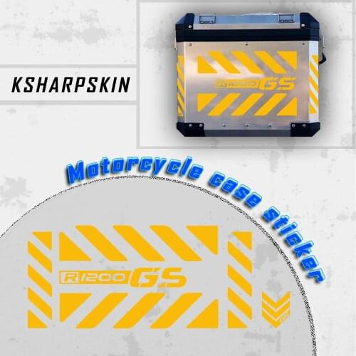 Motorcycles Universal Panniers Luggage Aluminium Decoration Decal Box sticker For BMW R1200GS R 1200 GS R1200 GS R 1200GS