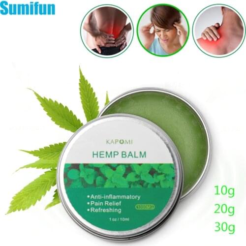 10/20/30g Sumifun Natural Anti-Inflammation Hemp Cream For Neck Pain Balm Ointment Pain Relief Relieve Musle Relief Hemp Balm