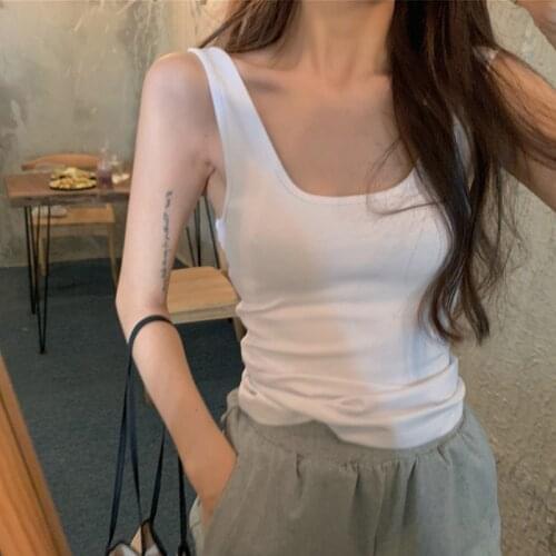 Cheap wholesale 2021 spring summer autumn new fashion casual lady beautiful nice women Tops woman female OL tank top Fy2042
