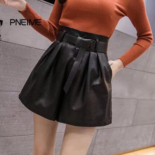 Pneime Women's Leather Skirts