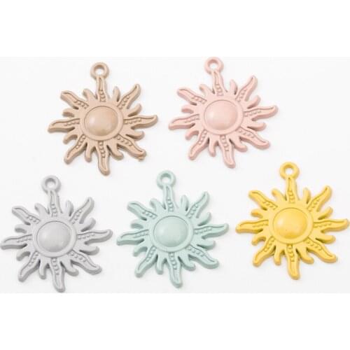 16pcs sun Korean style zinc alloy metal pendant charms for diy jewelry making 4831