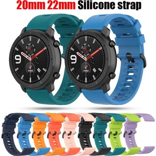 For Garmin Vivoactive 3 3M watchband Strap for Amazfit GTR 47mm 42mm/Samsung Galaxy Watch3 45mm band 20/22mm Silicone wristband